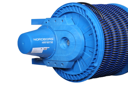 Катушка для сбора выхлопных газов с автоматическим приводом со шлангом L=8 м, D=75 мм и насадкой HRF8075E-KIT