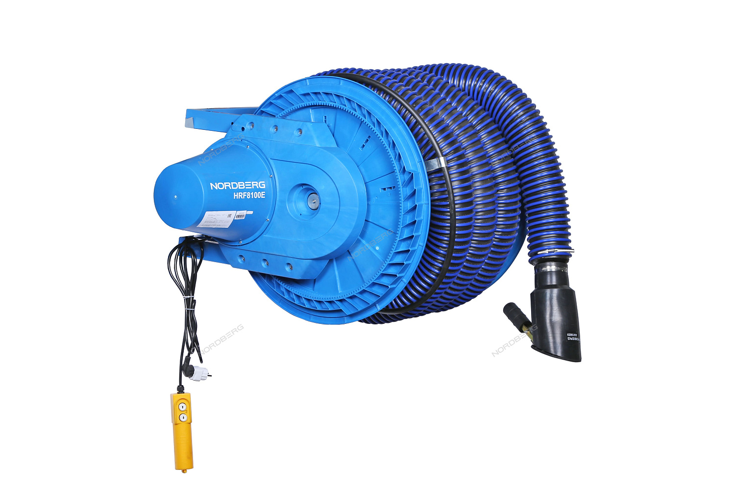 Катушка для сбора выхлопных газов с автоматическим приводом со шлангом L=8 м, D=100 мм и насадкой HRF8100E-KIT