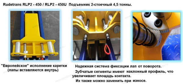 Двухстоечный подъемник RLP2-450E