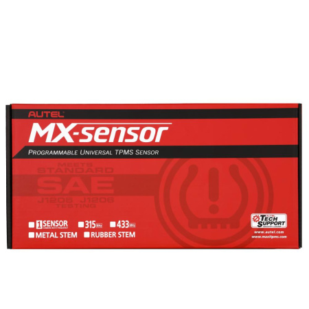 Датчик TPMS Autel MX-1 433МГц+315МГц, быстрофиксируемый, программируемый, универсальный, серебристый