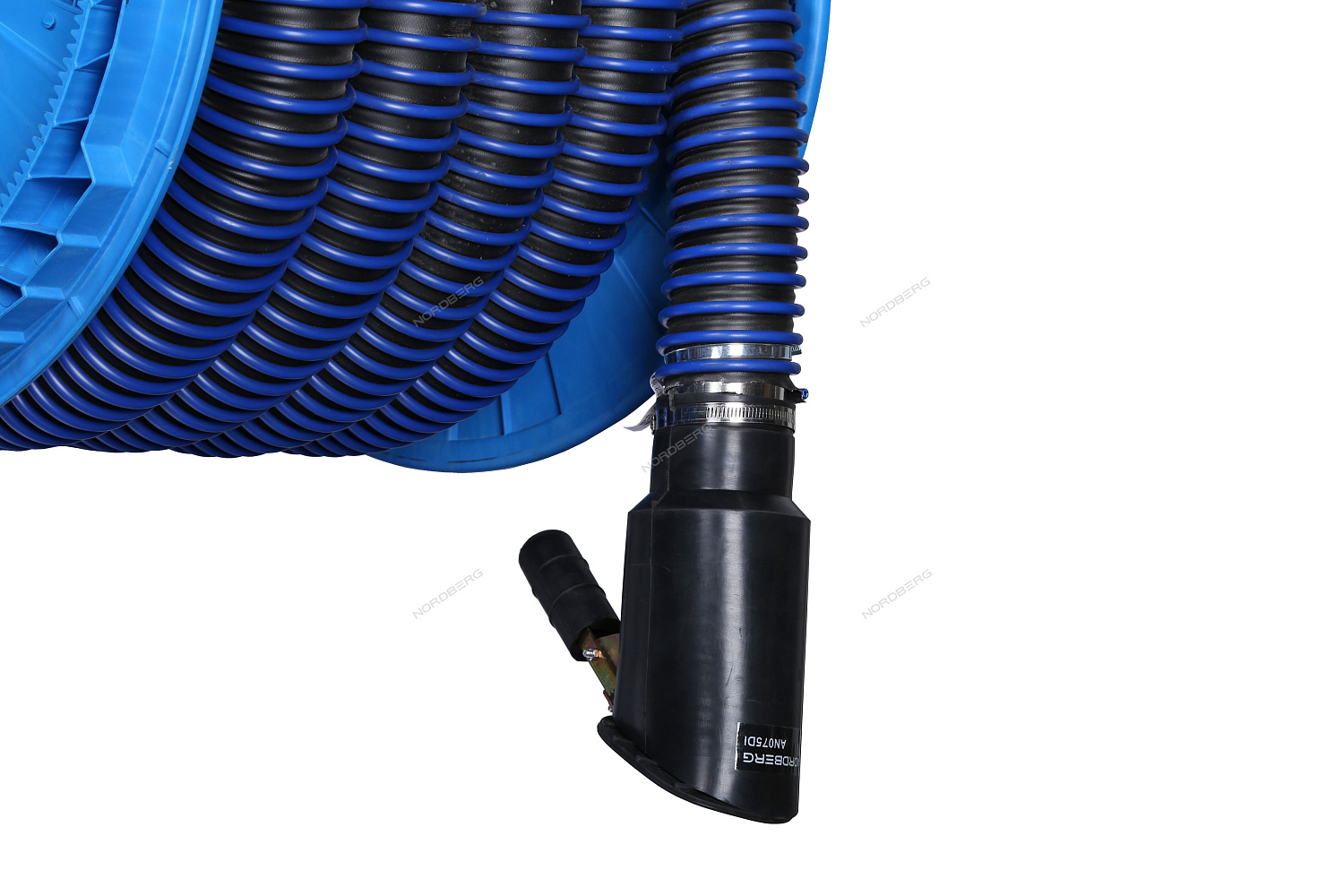 Катушка для сбора выхлопных газов с автоматическим приводом со шлангом L=8 м, D=75 мм и насадкой HRF8075E-KIT