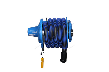 Катушка для сбора выхлопных газов с автоматическим приводом со шлангом L=8 м, D=75 мм и насадкой HRF8075E-KIT